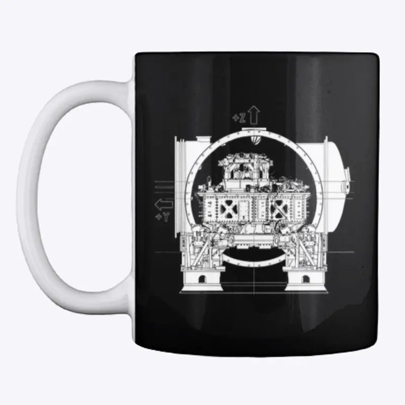 LIGO HAM6 mug (black)